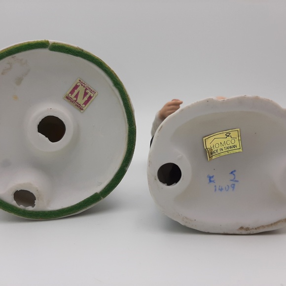 Homco Porcelain Farmers 1409 Old Man Woman Fig. - Picture 8 of 8